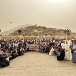 Nurul Fadhillah dan tim Alfamart sedang menikmati perjalanan umrah di Tanah Suci.