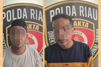 Dua terduga TPPO berhasil diamankan Polda Riau dalam operasi yang digelar di Dumai, Sabtu (9/8/2025) dini hari