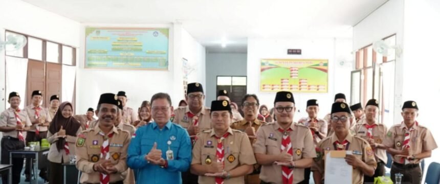 Foto bersama Disdikpora dan Kemenag Dukung sinergi Penguatan Pendidikan Kepramukaan di Rohul